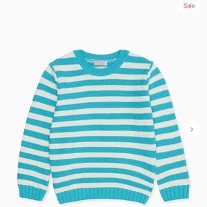 la coqueta Aqua Stripe Ramon Boy Cotton Sweater